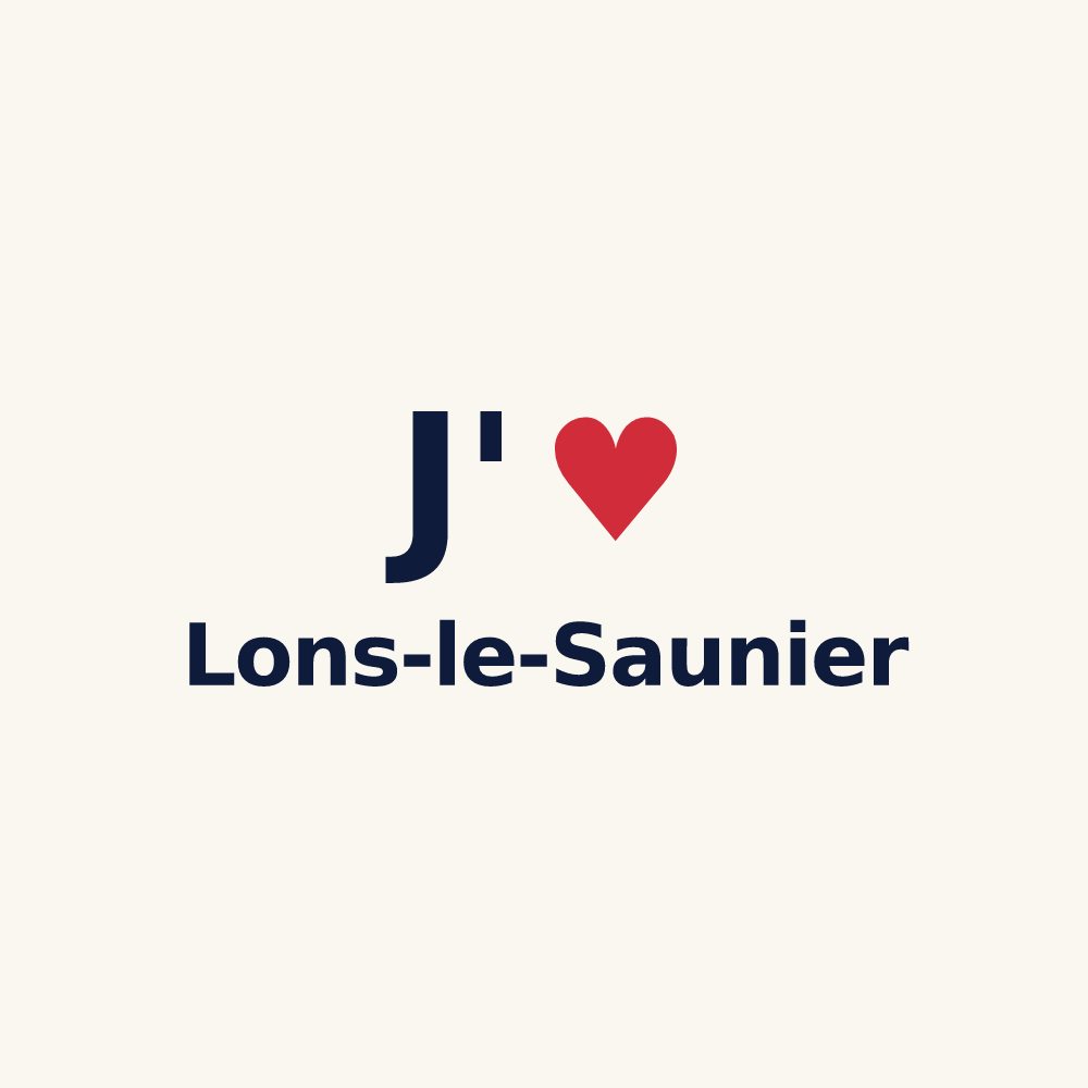 Tasse personnalisée Lons-le-Saunier — design J'aime Lons-le-Saunier