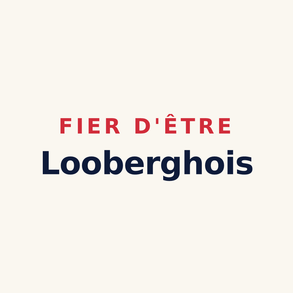 Tasse « Fier d'être Looberghois » — design pour Looberghe