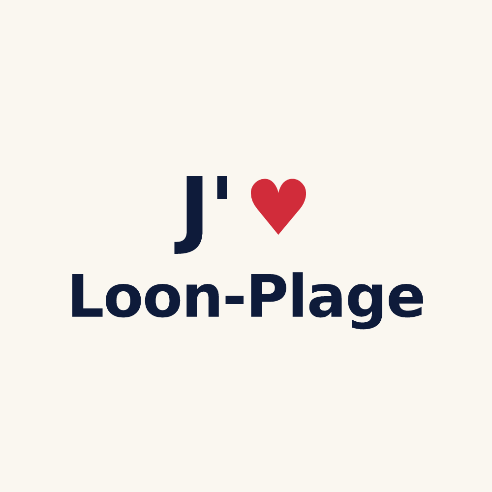Tasse personnalisée Loon-Plage — design J'aime Loon-Plage