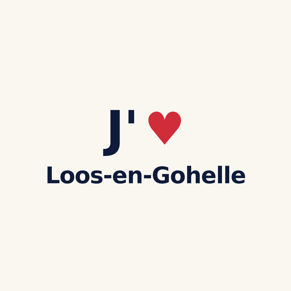 Tasse personnalisée Loos-en-Gohelle — design « J'aime Loos-en-Gohelle » imprimé sur la tasse