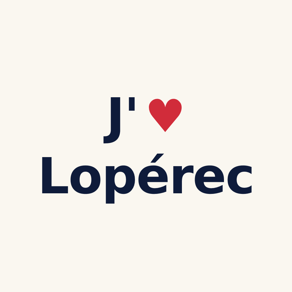 Tasse personnalisée Lopérec — design J'aime Lopérec