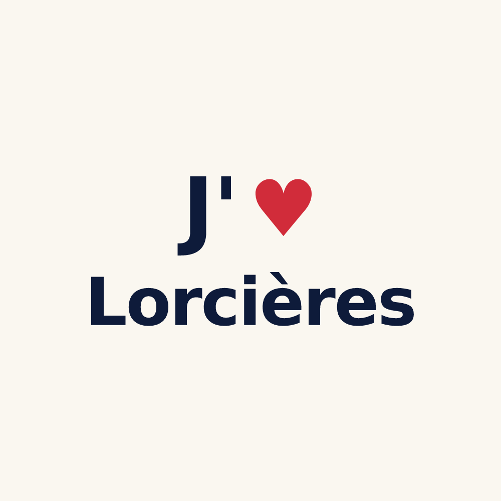 Tasse personnalisée Lorcières — design J'aime Lorcières