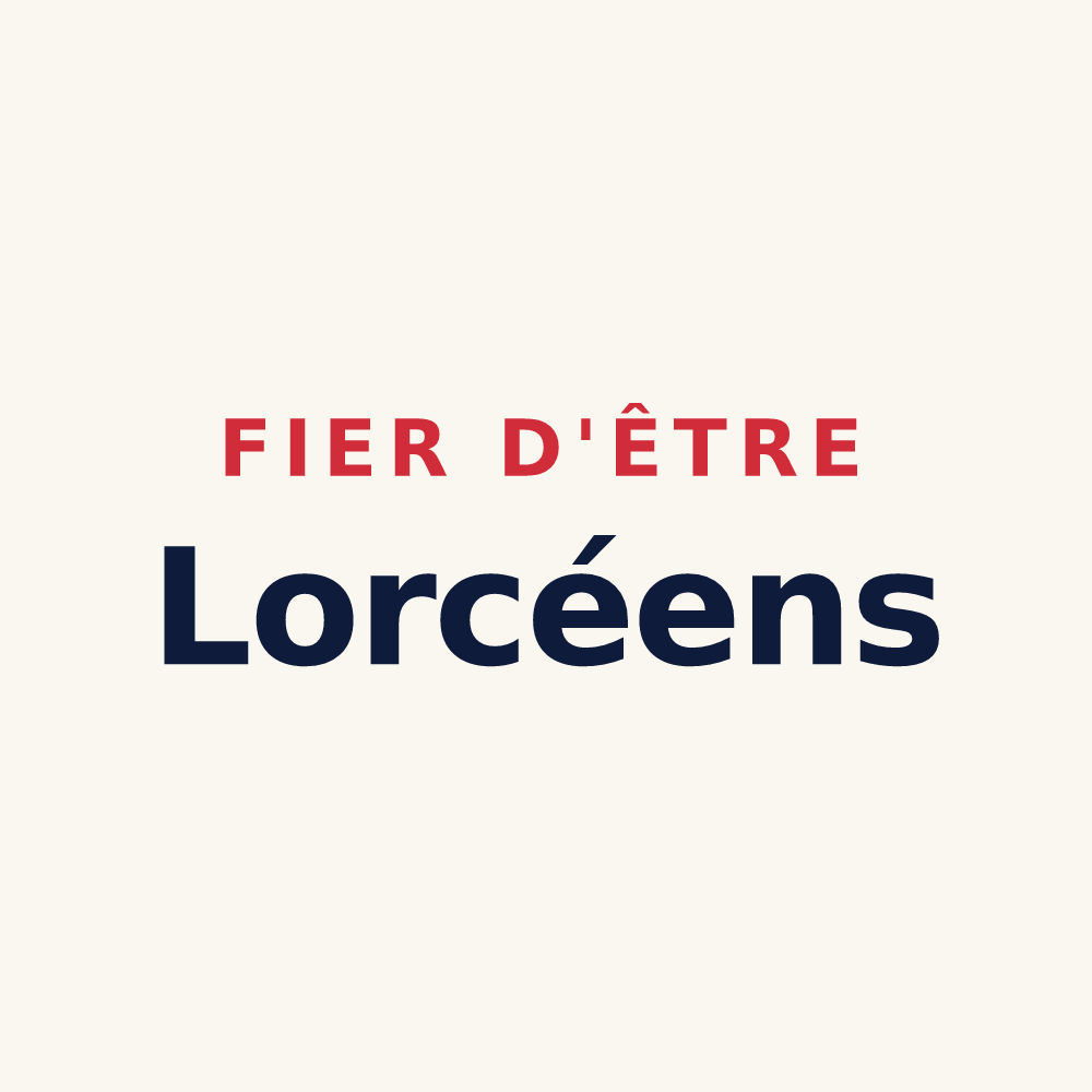 Tasse « Fier d'être Lorcéens » — design pour Lorcy