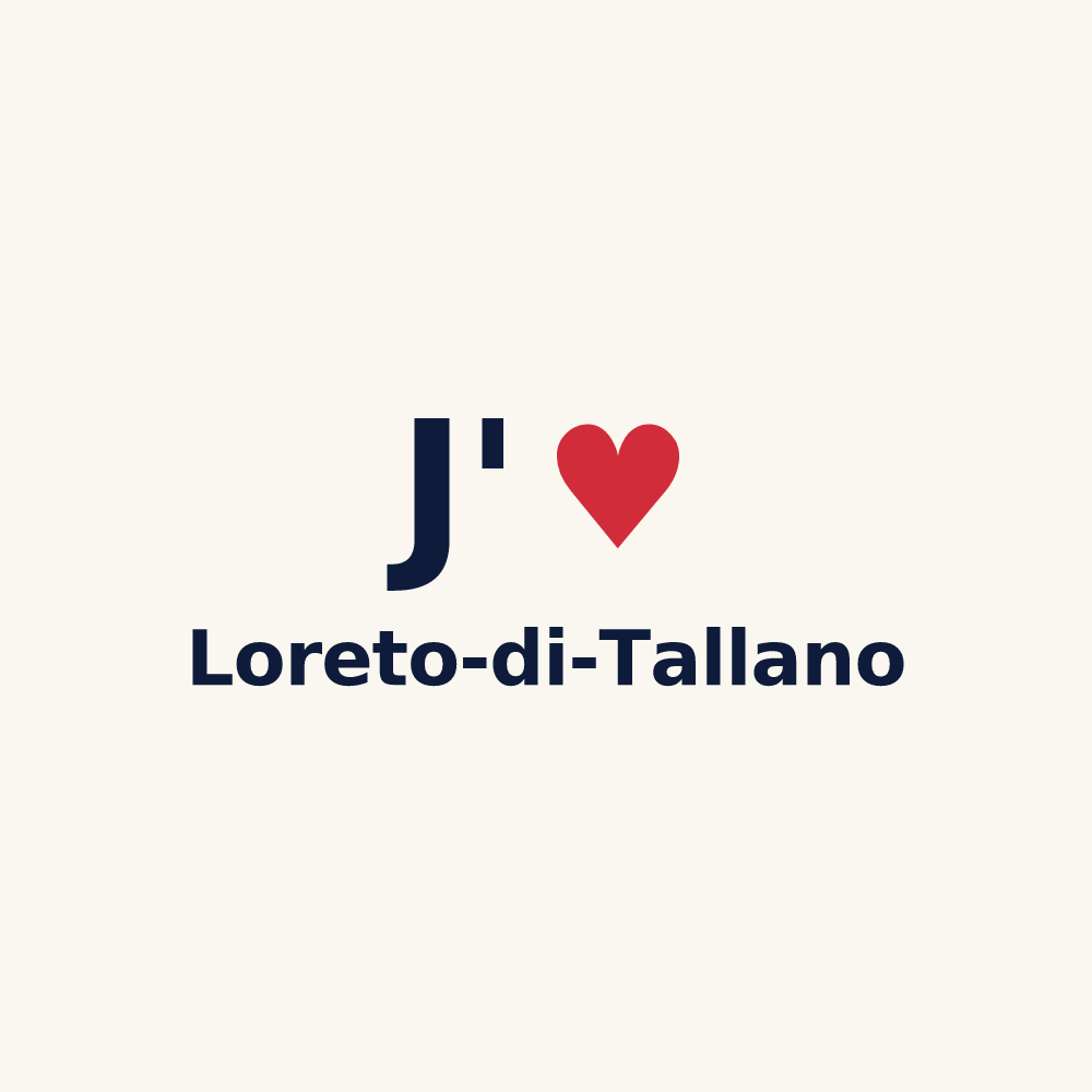 Tasse personnalisée Loreto-di-Tallano — design J'aime Loreto-di-Tallano