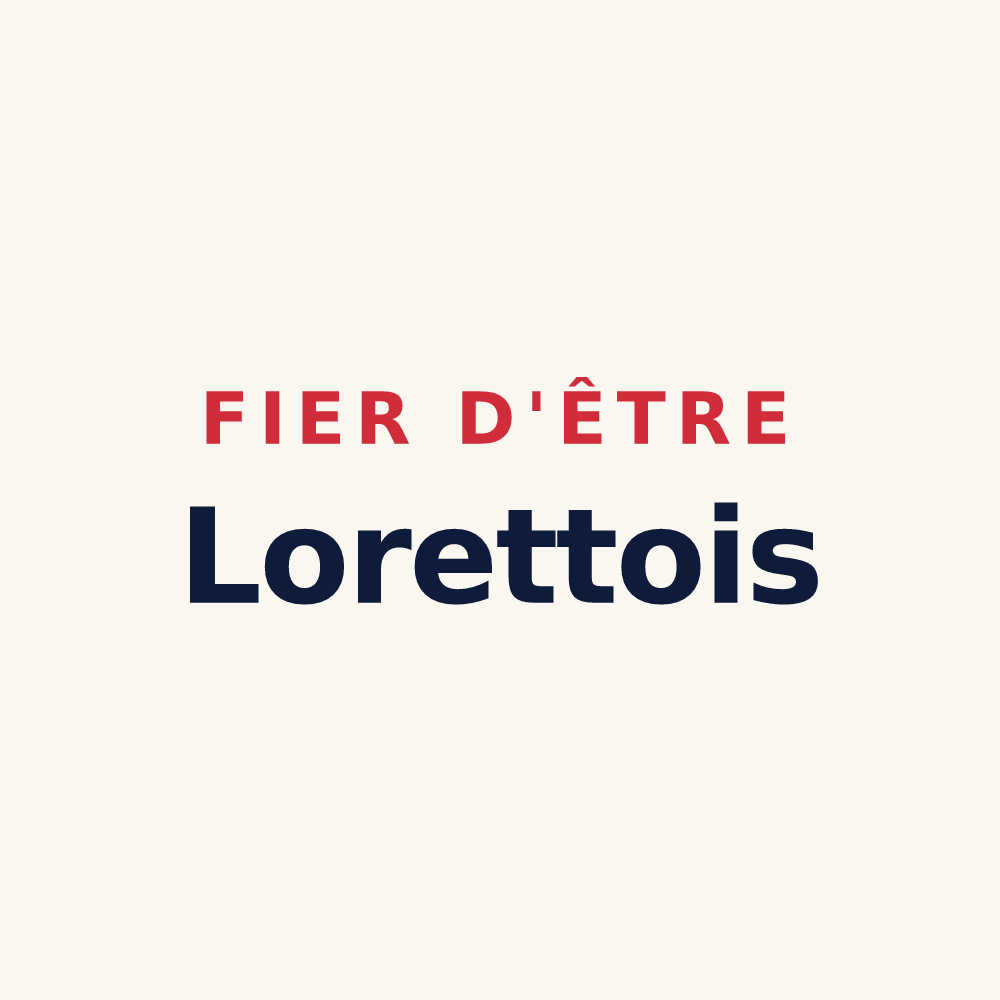 Tasse « Fier d'être Lorettois » — design pour Lorette