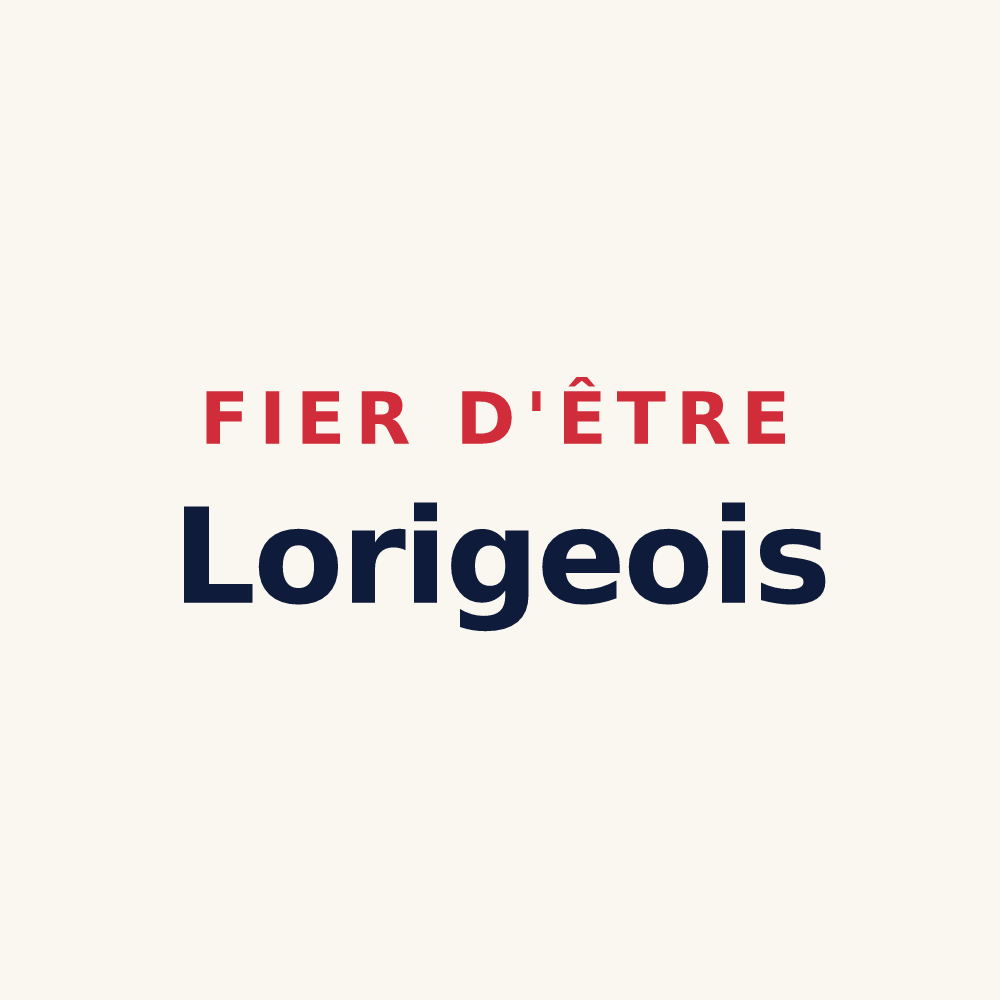 Tasse « Fier d'être Lorigeois » — design pour Loriges