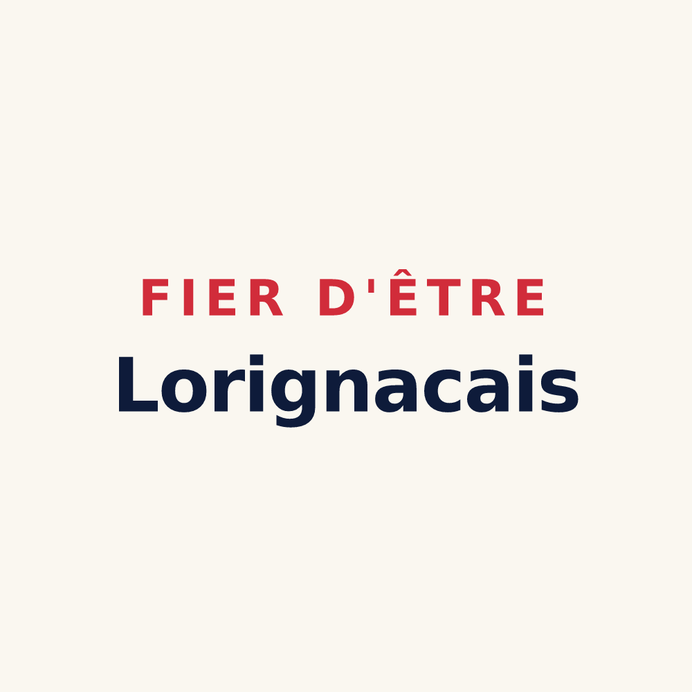 Tasse « Fier d'être Lorignacais » — design pour Lorignac