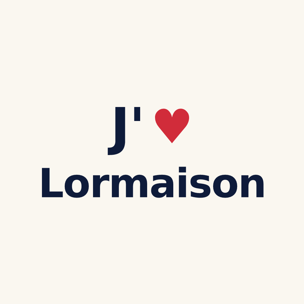 Tasse personnalisée Lormaison — design J'aime Lormaison