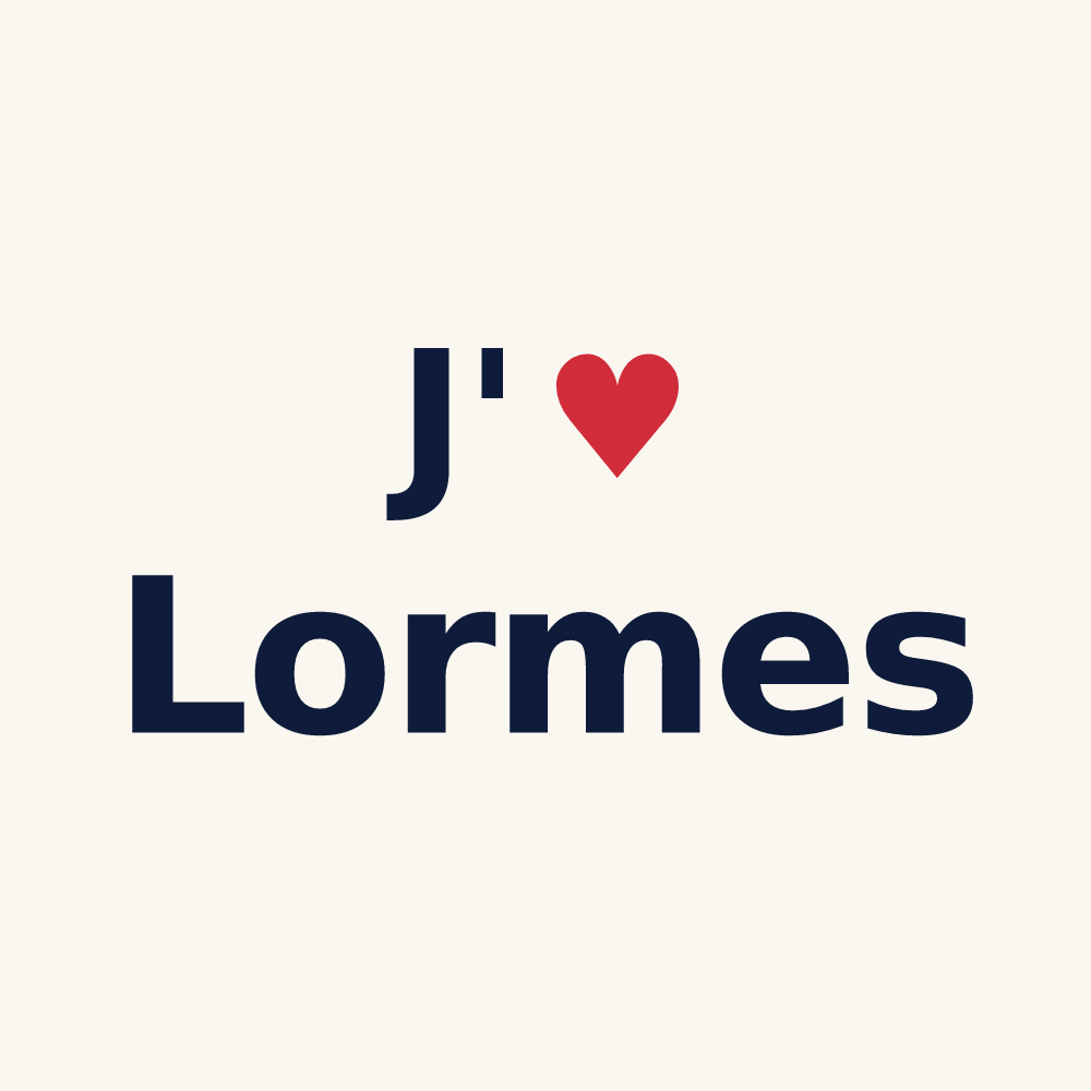 Tasse personnalisée Lormes — design « J'aime Lormes » imprimé sur la tasse