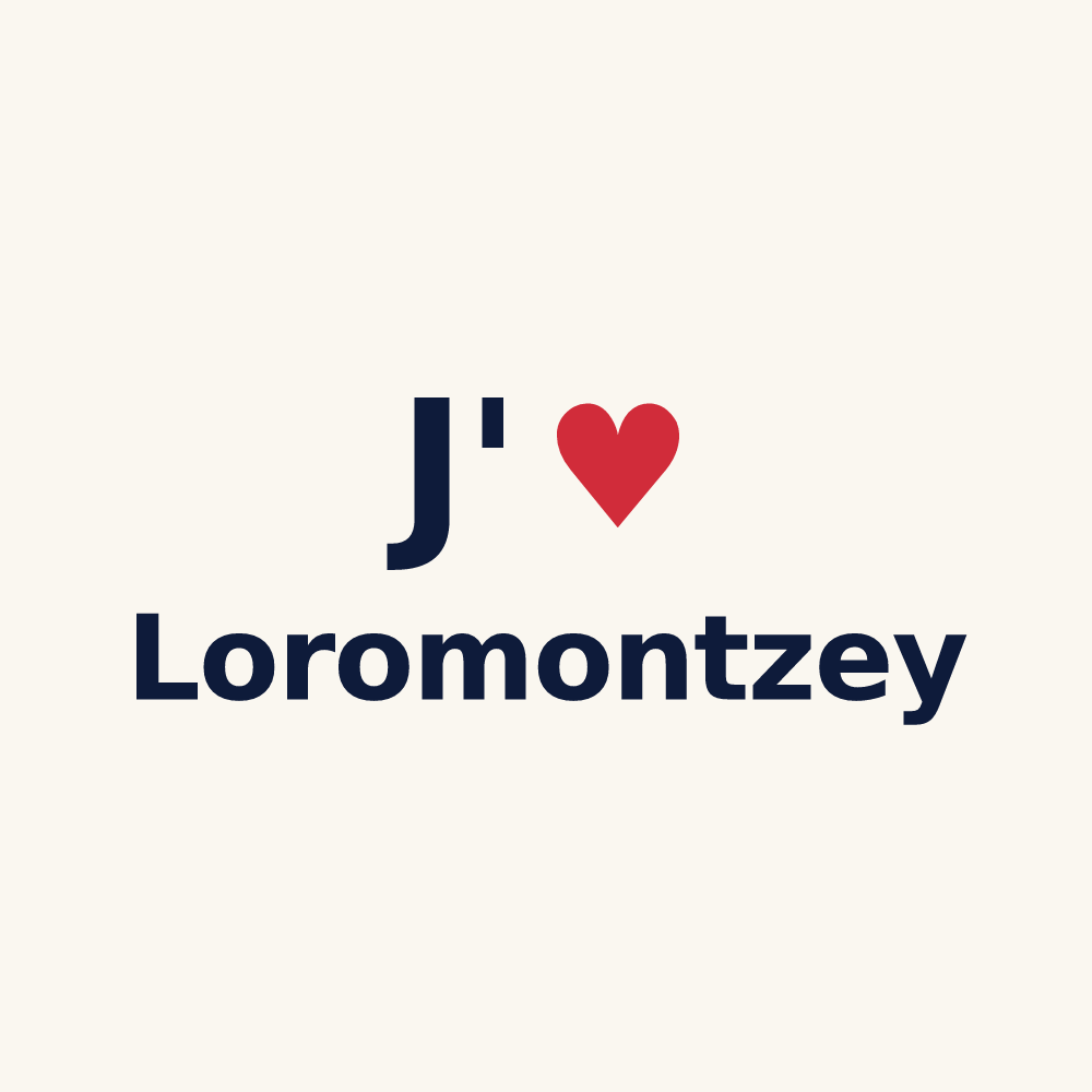 Tasse personnalisée Loromontzey — design J'aime Loromontzey