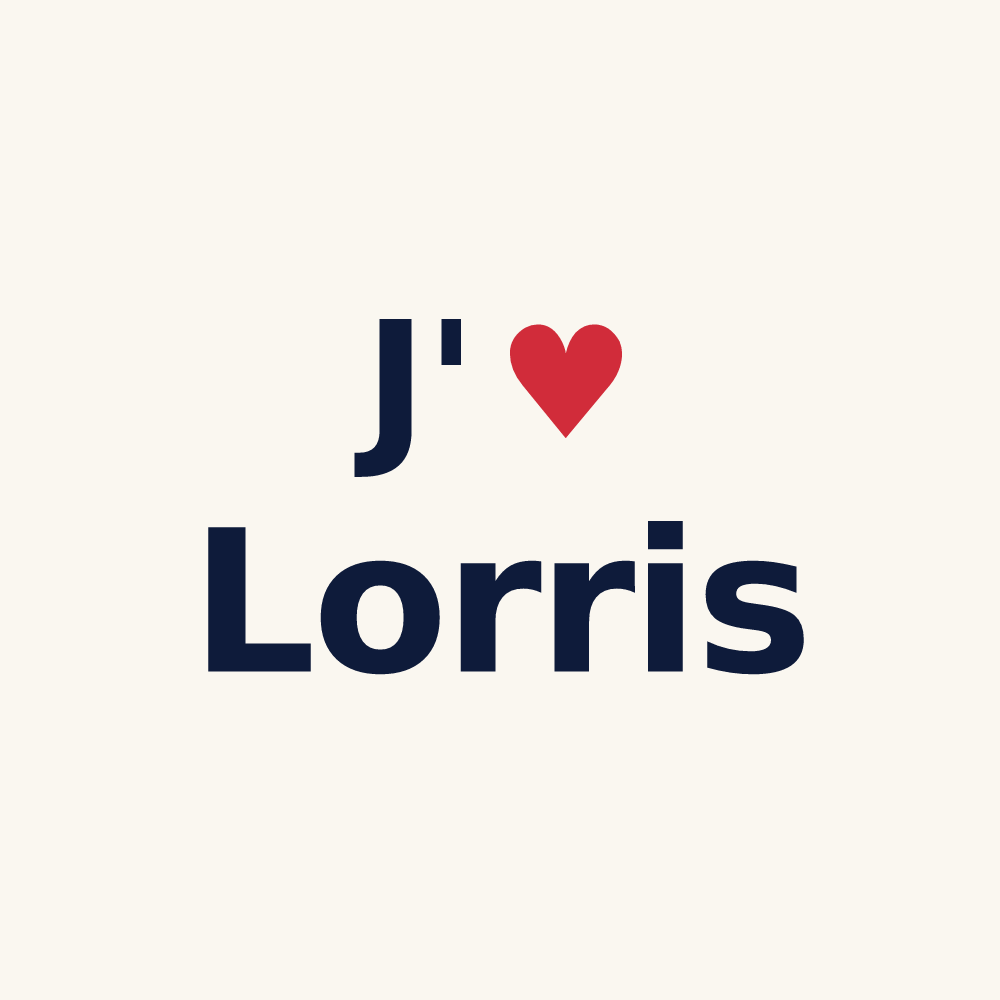 Tasse personnalisée Lorris — design J'aime Lorris