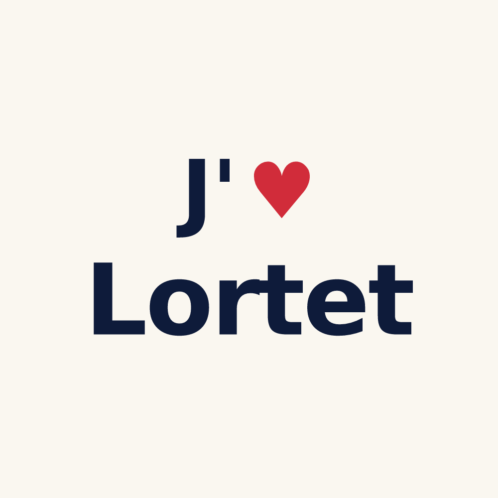 Tasse personnalisée Lortet — design J'aime Lortet