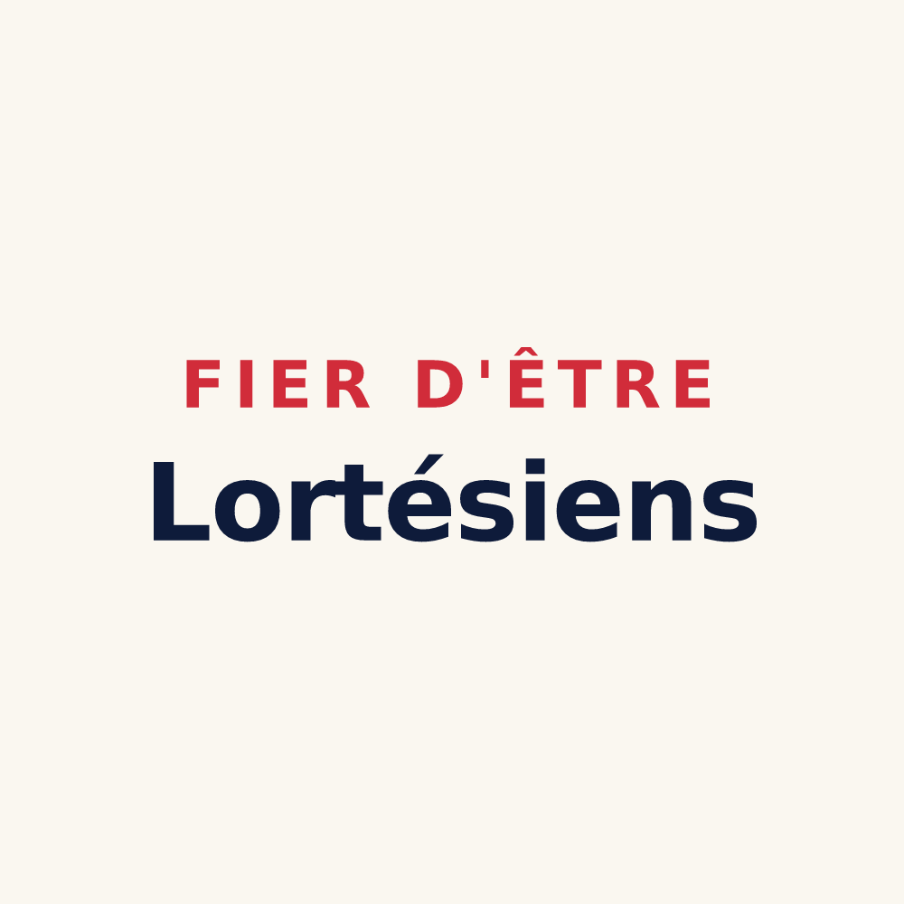 Tasse « Fier d'être Lortésiens » — design pour Lortet
