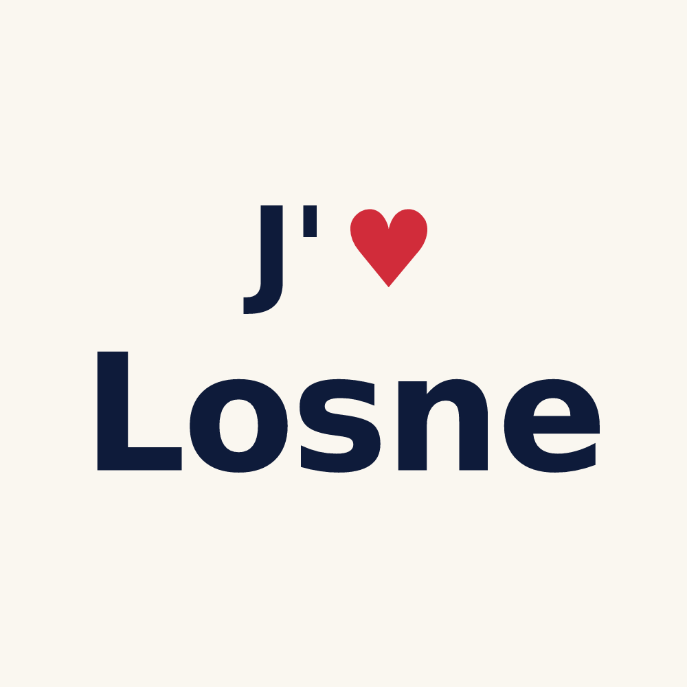 Tasse personnalisée Losne — design J'aime Losne