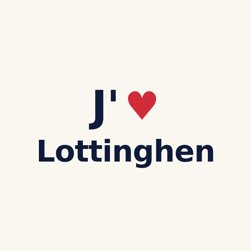 Tasse personnalisée Lottinghen — design J'aime Lottinghen