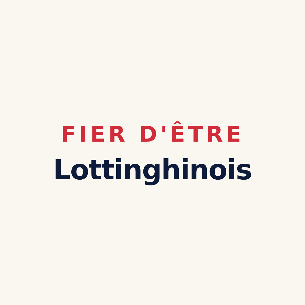 Tasse « Fier d'être Lottinghinois » — design pour Lottinghen