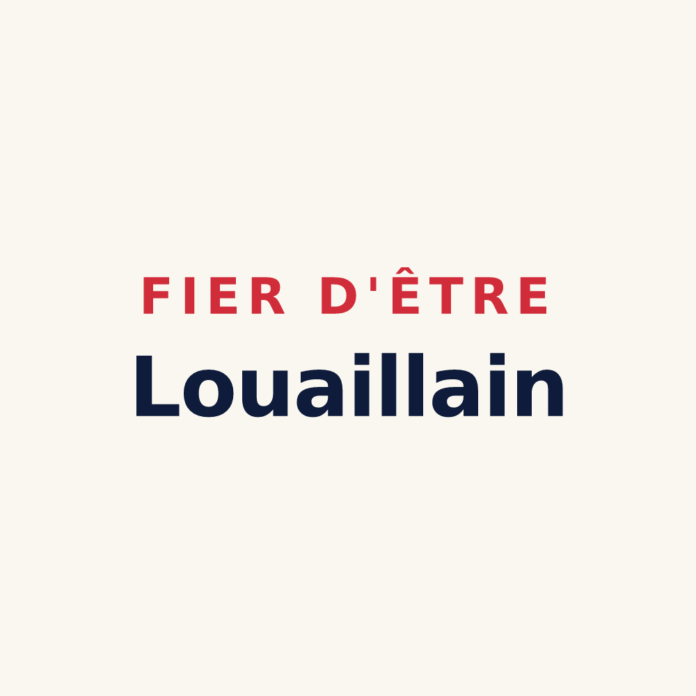 Tasse « Fier d'être Louaillain » — design pour Louailles