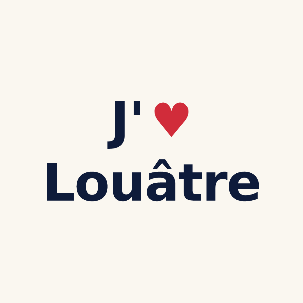 Tasse personnalisée Louâtre — design J'aime Louâtre