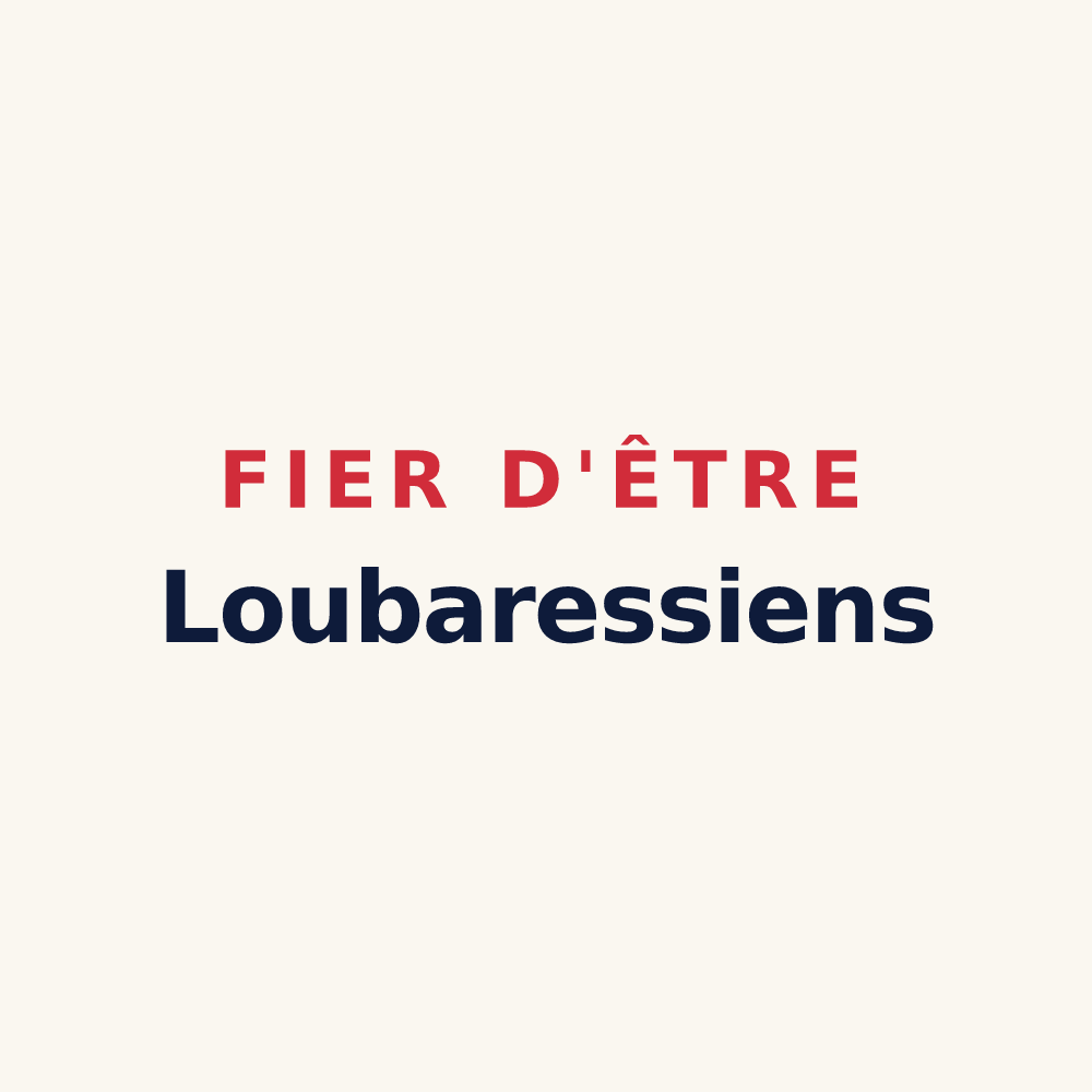 Tasse « Fier d'être Loubaressiens » — design pour Loubaresse