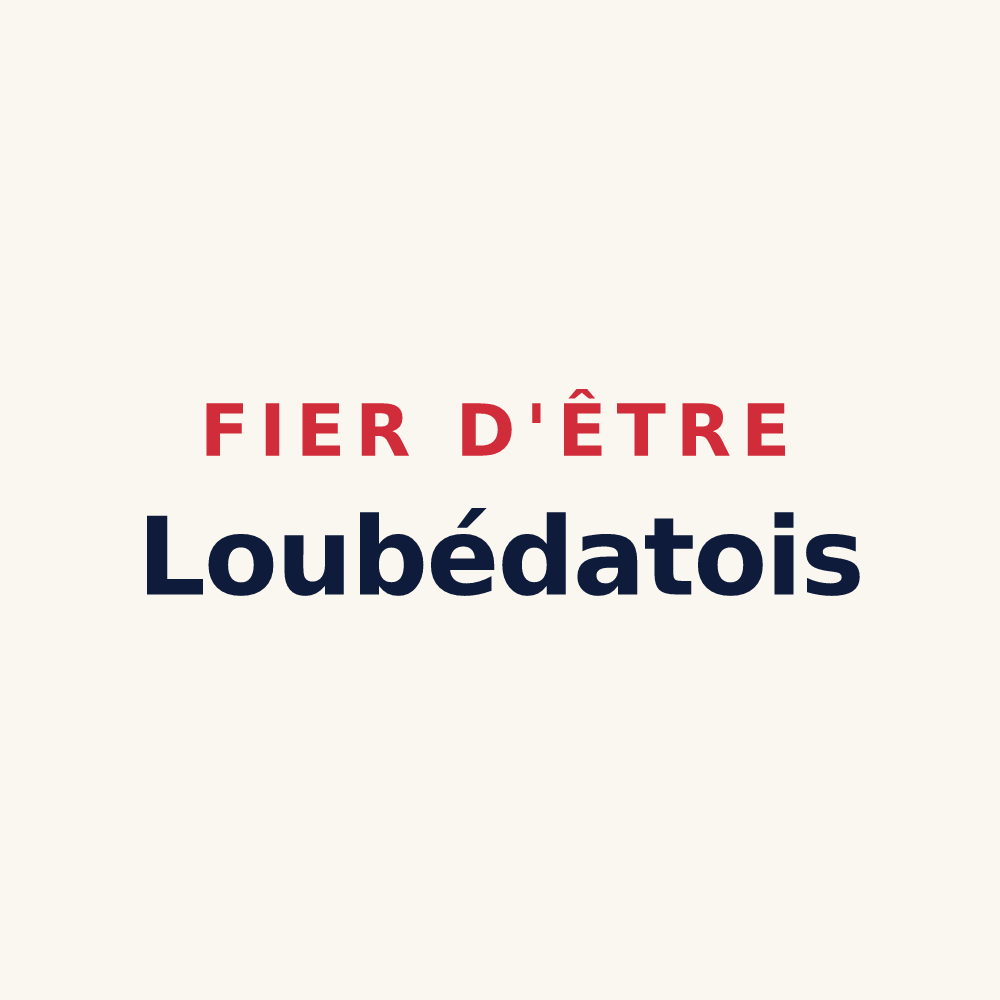 Tasse « Fier d'être Loubédatois » — design pour Loubédat