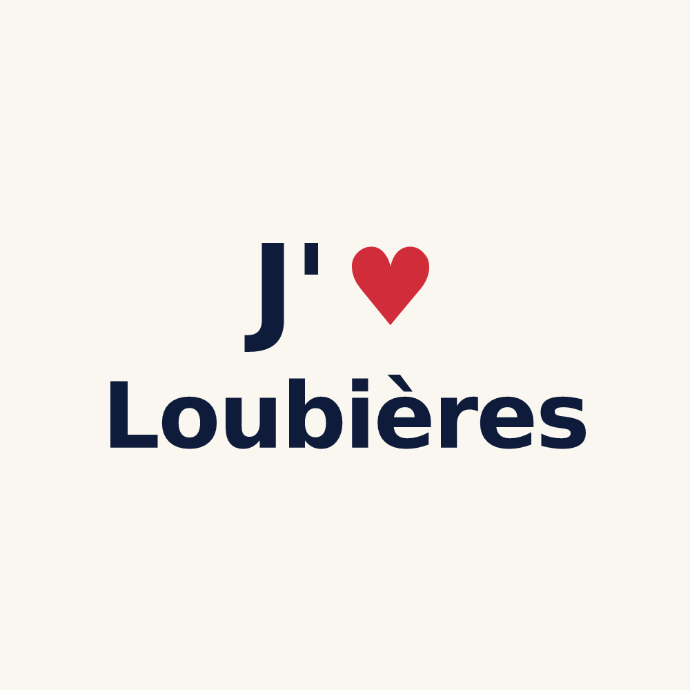 Tasse personnalisée Loubières — design J'aime Loubières