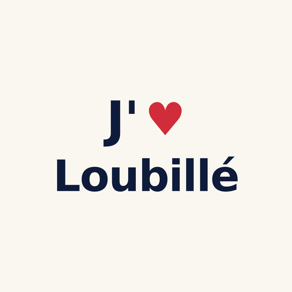 Tasse personnalisée Loubillé — design « J'aime Loubillé » imprimé sur la tasse