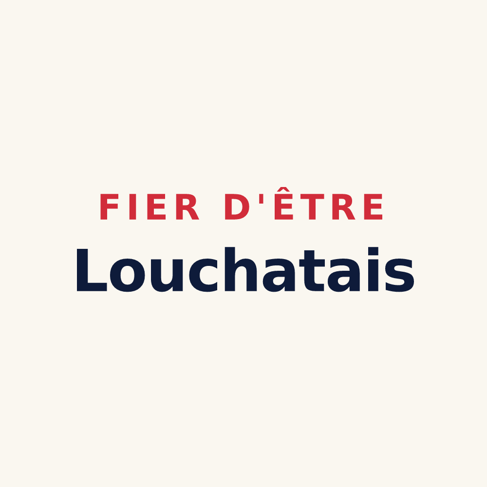 Tasse « Fier d'être Louchatais » — design pour Louchats