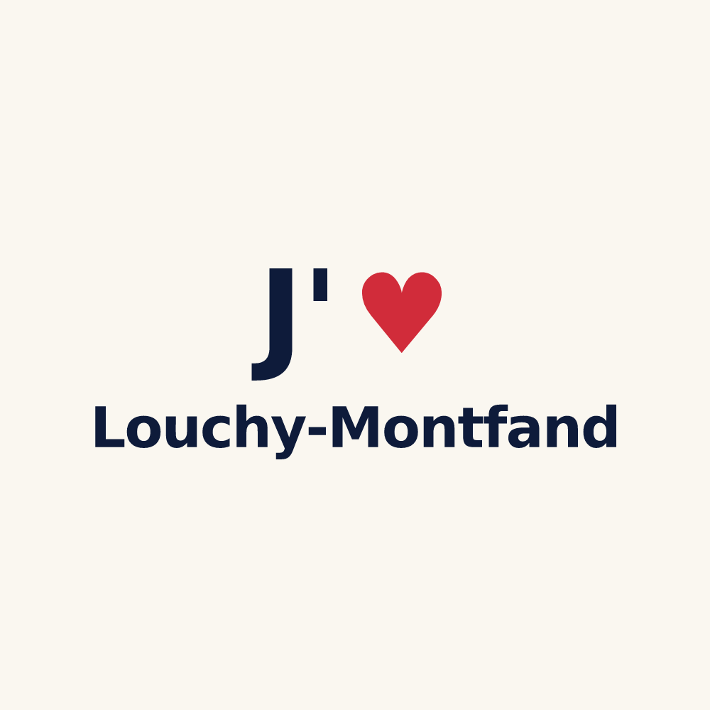 Tasse personnalisée Louchy-Montfand — design J'aime Louchy-Montfand