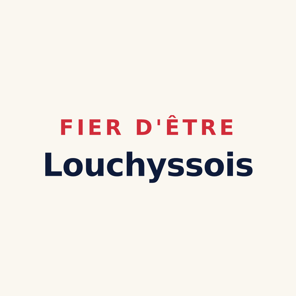 Tasse « Fier d'être Louchyssois » — design pour Louchy-Montfand
