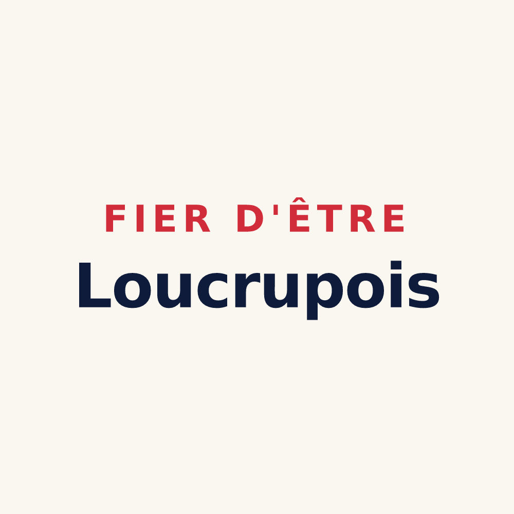 Tasse « Fier d'être Loucrupois » — design pour Loucrup