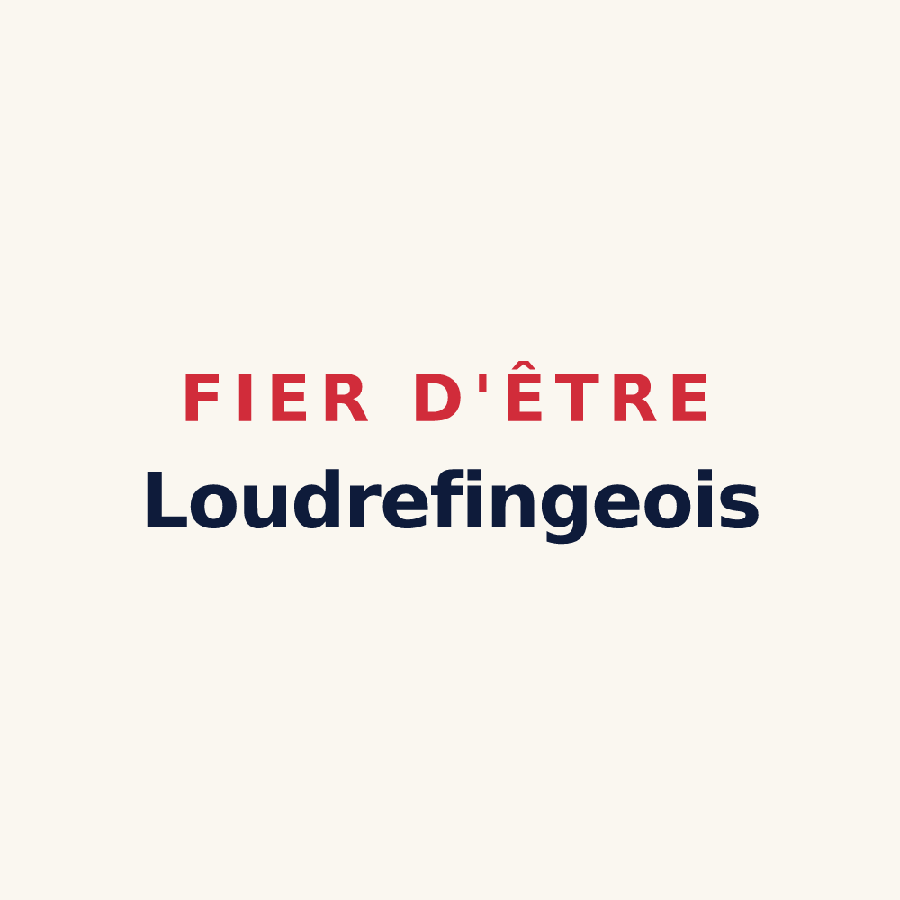 Tasse « Fier d'être Loudrefingeois » — design pour Loudrefing