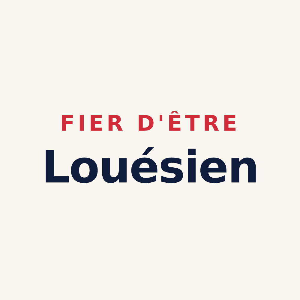 Tasse « Fier d'être Louésien » — design pour Loué