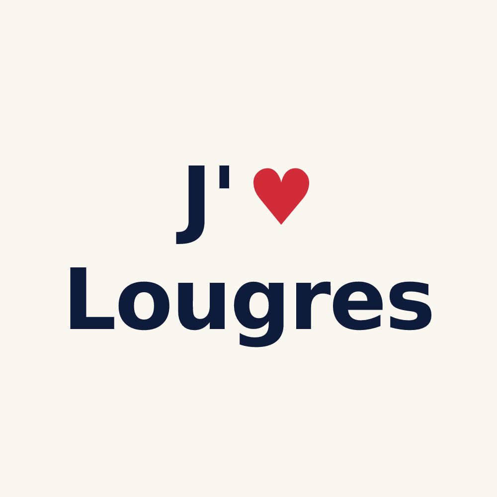 Tasse personnalisée Lougres — design J'aime Lougres