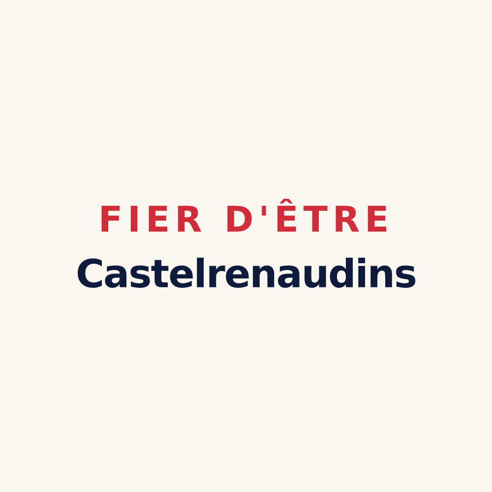 Tasse « Fier d'être Castelrenaudins » — design pour Louhans-Châteaurenaud