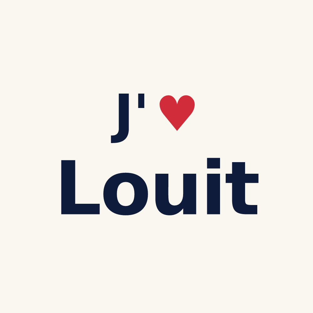 Tasse personnalisée Louit — design J'aime Louit