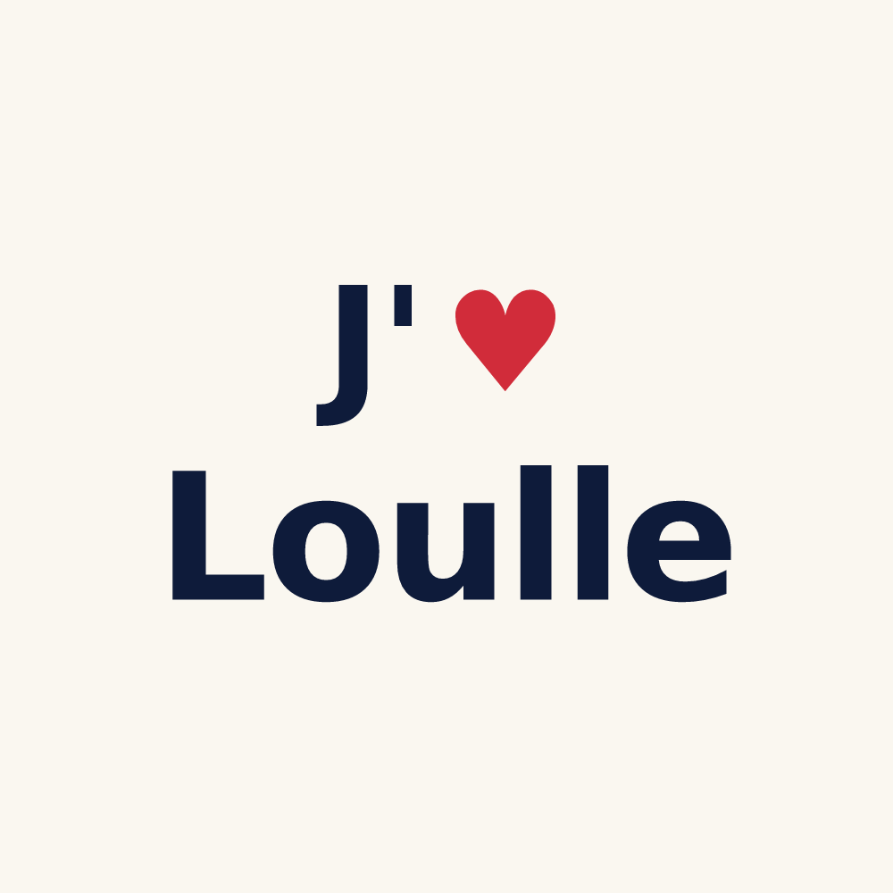Tasse personnalisée Loulle — design J'aime Loulle