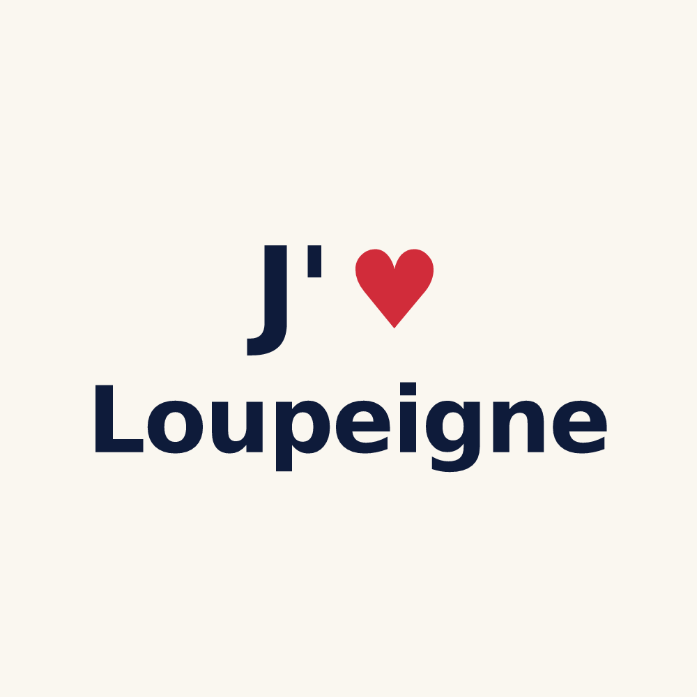 Tasse personnalisée Loupeigne — design J'aime Loupeigne