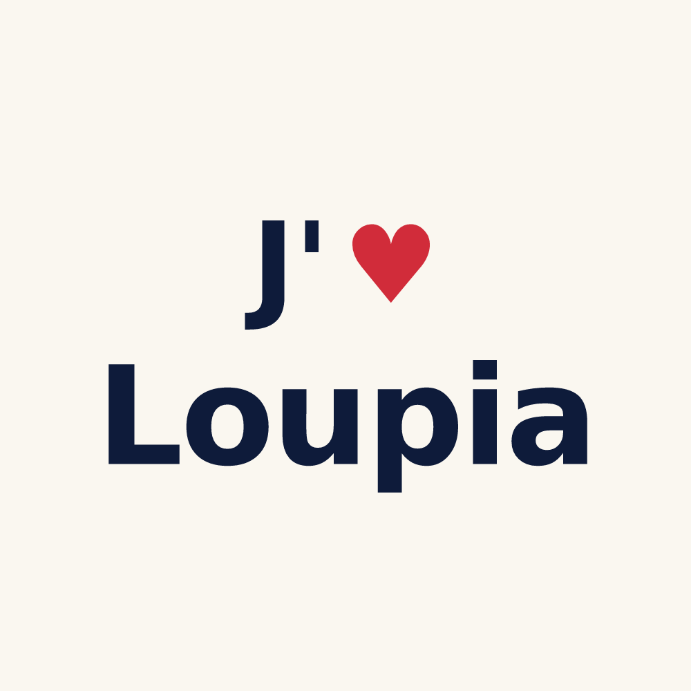 Tasse personnalisée Loupia — design J'aime Loupia