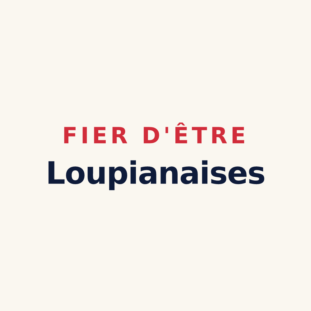 Tasse « Fier d'être Loupianaises » — design pour Loupia