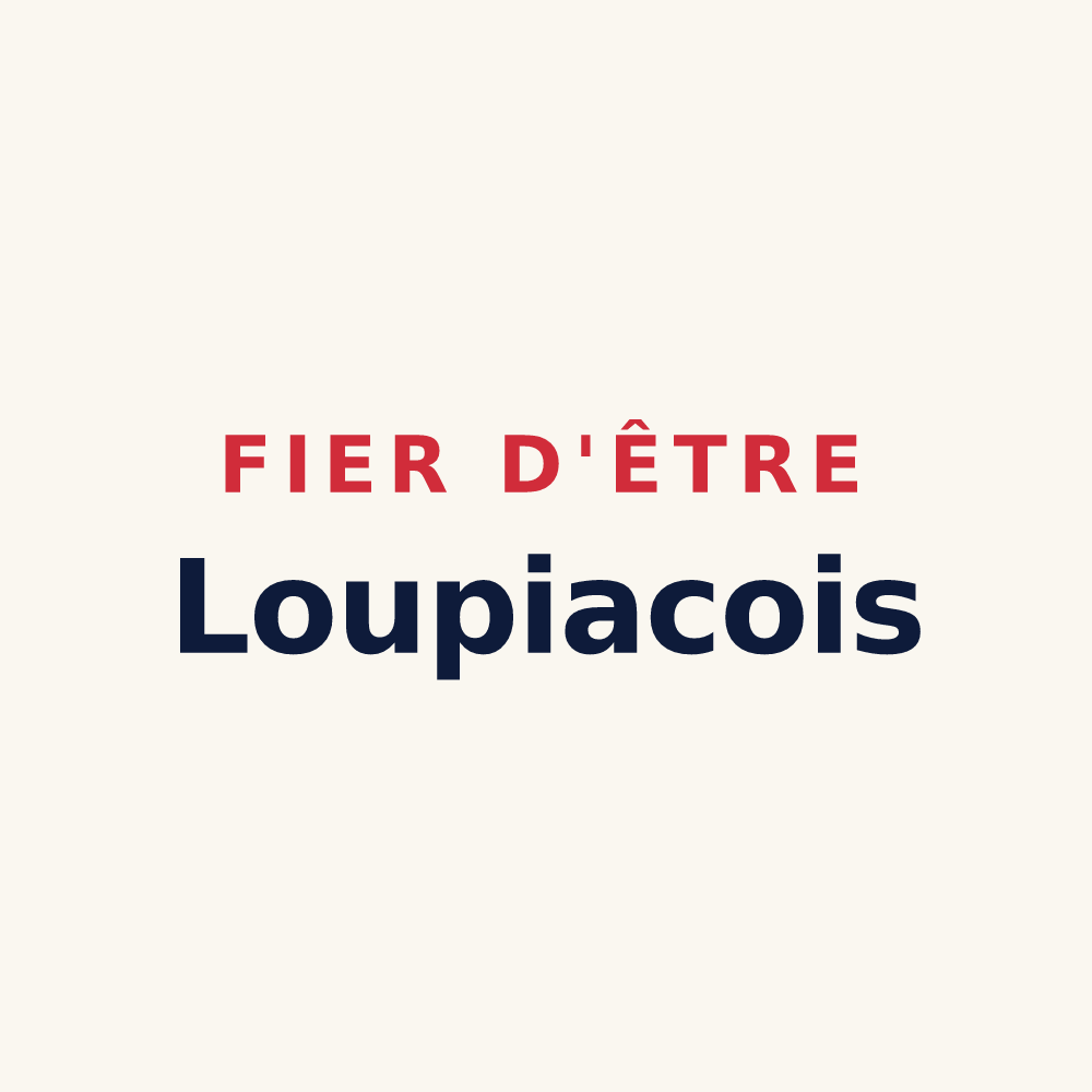 Tasse « Fier d'être Loupiacois » — design pour Loupiac