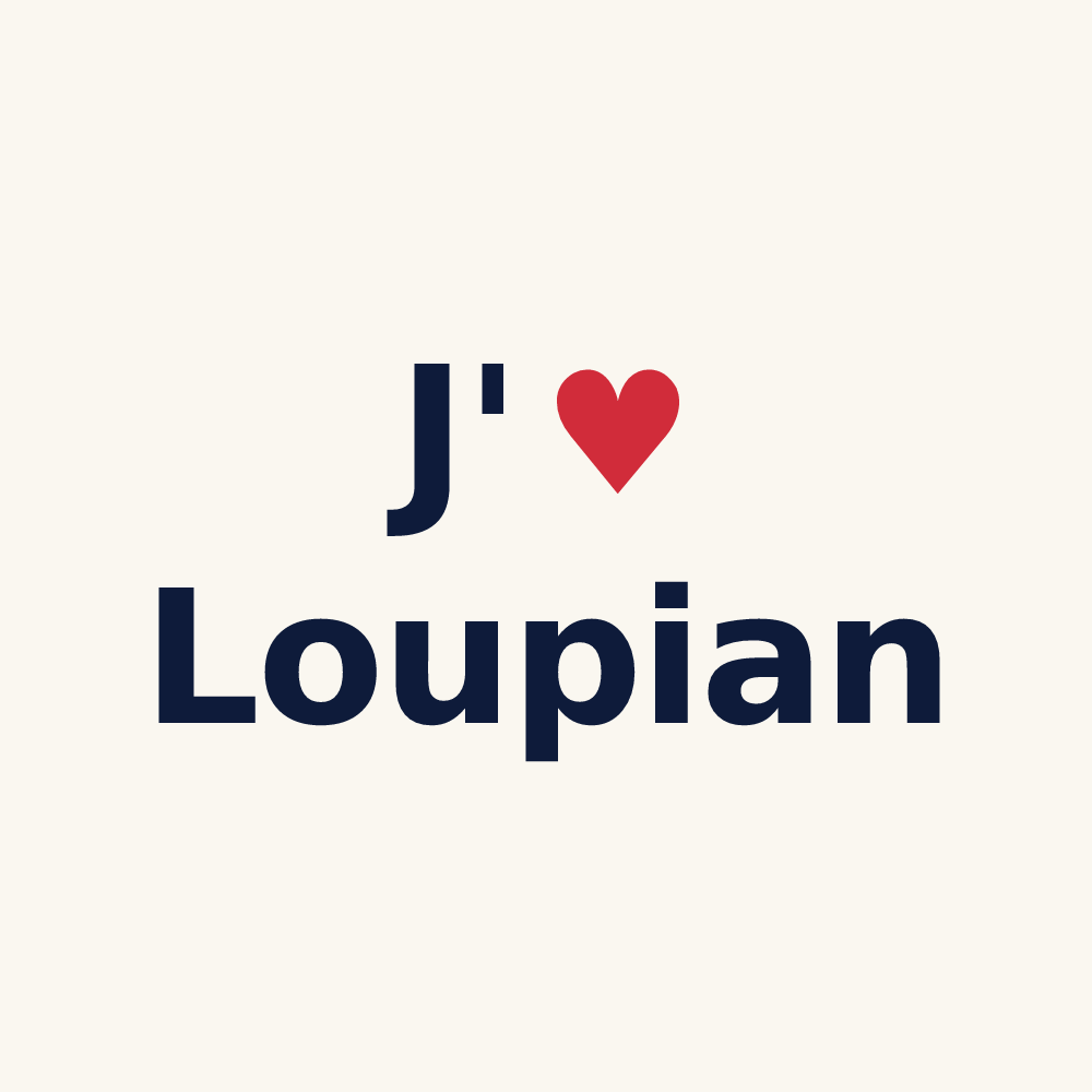 Tasse personnalisée Loupian — design J'aime Loupian