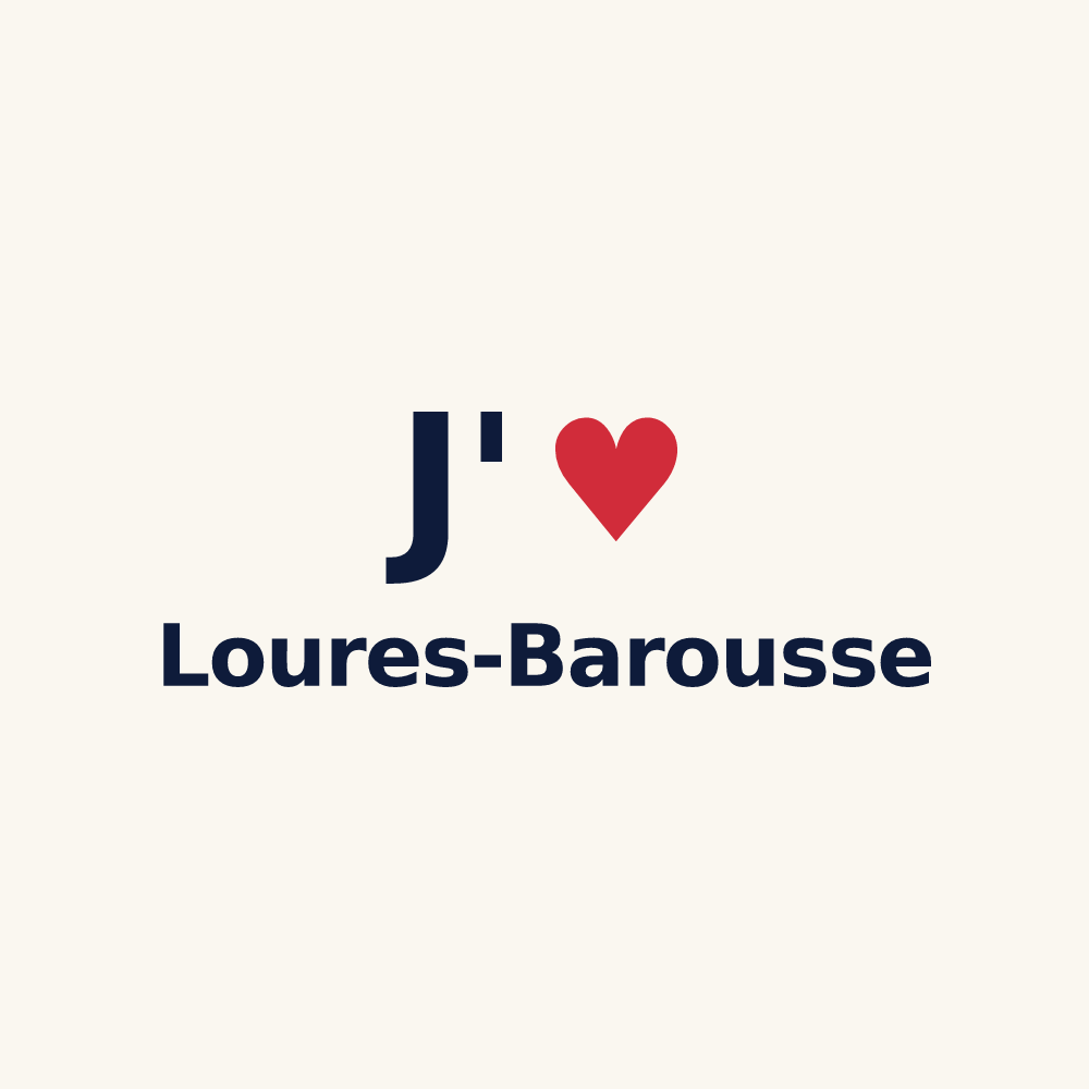 Tasse personnalisée Loures-Barousse — design J'aime Loures-Barousse