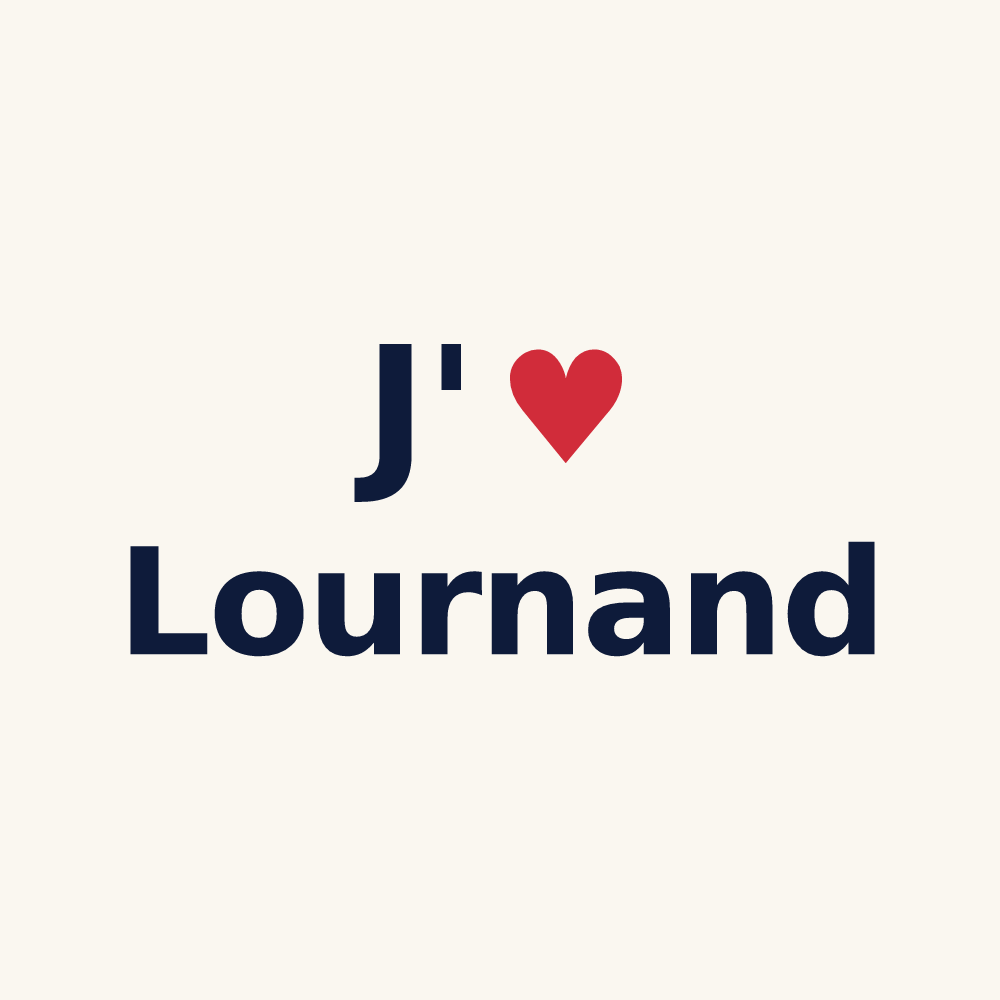Tasse personnalisée Lournand — design J'aime Lournand