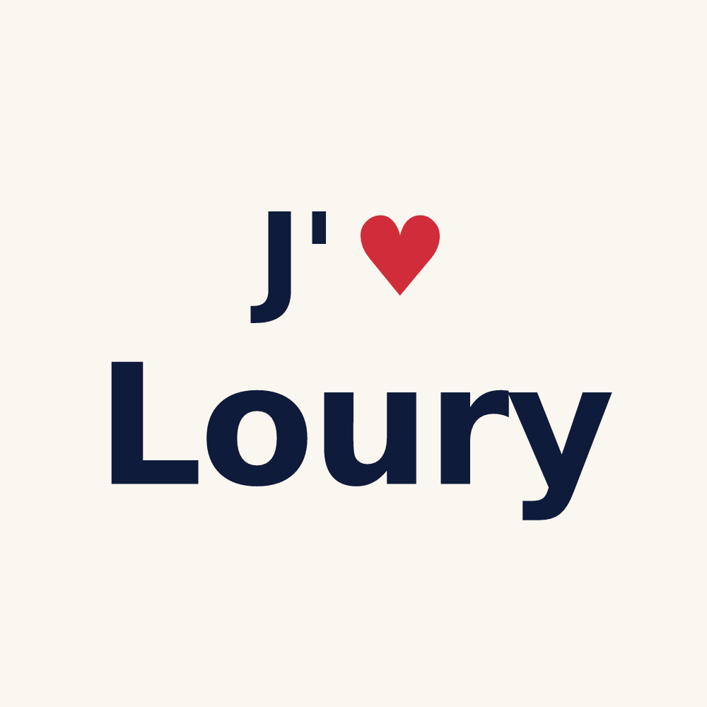 Tasse personnalisée Loury — design J'aime Loury