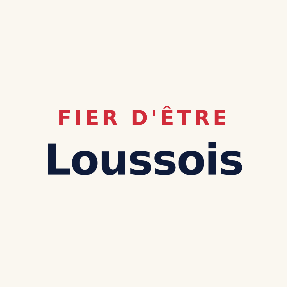 Tasse « Fier d'être Loussois » — design pour Loussous-Débat