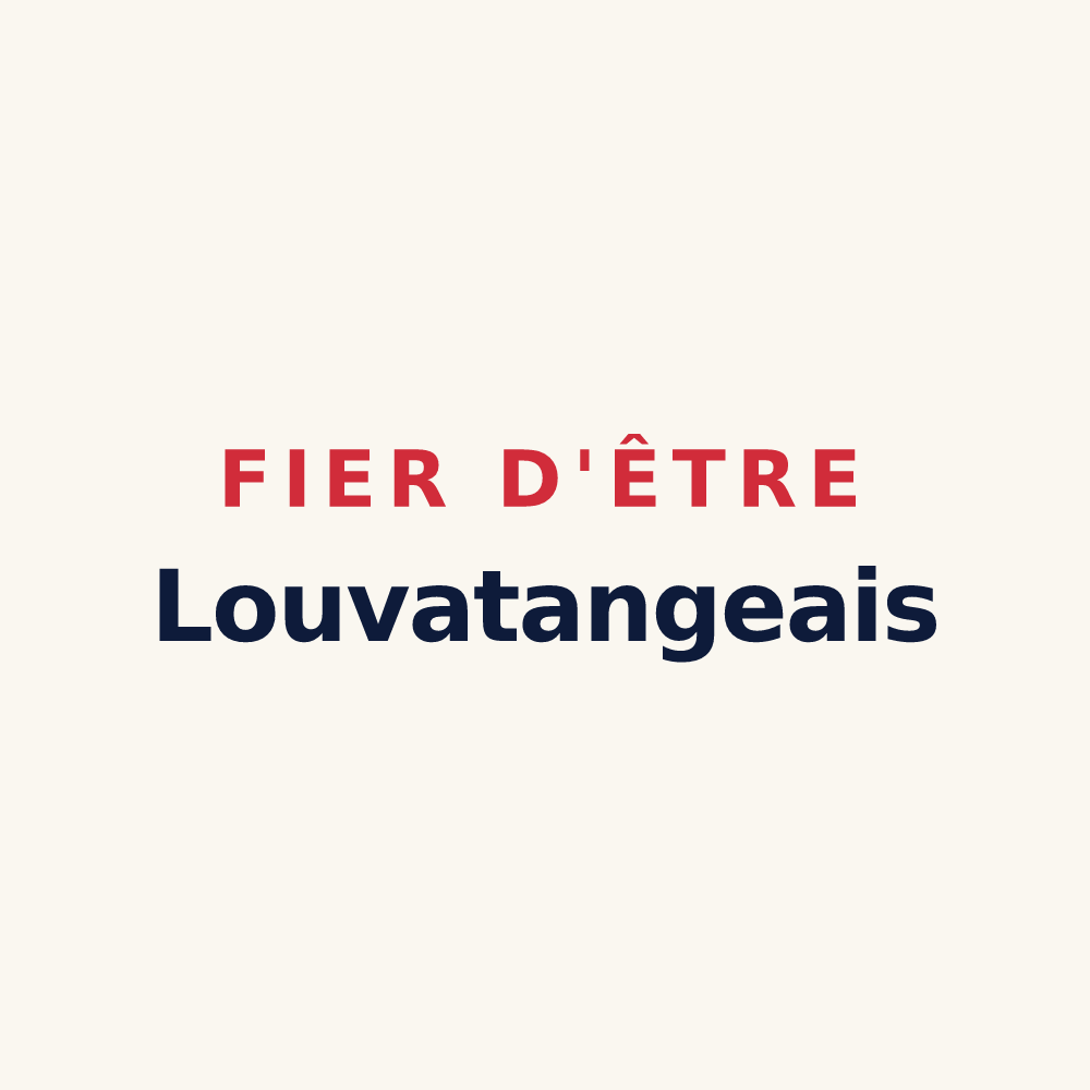Tasse « Fier d'être Louvatangeais » — design pour Louvatange