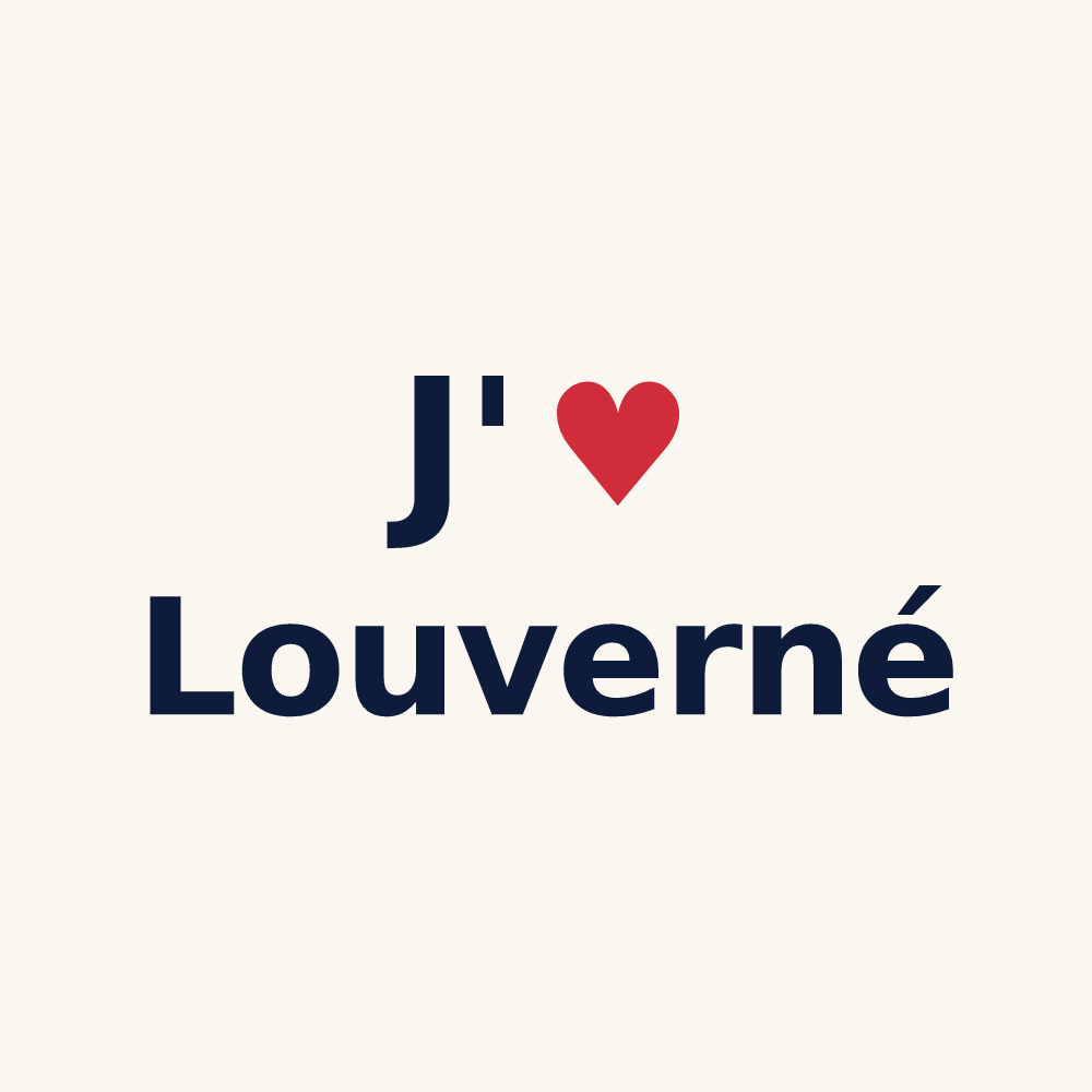 Tasse personnalisée Louverné — design J'aime Louverné