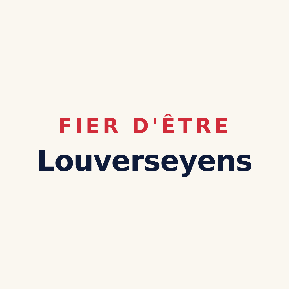 Tasse « Fier d'être Louverseyens » — design pour Louversey