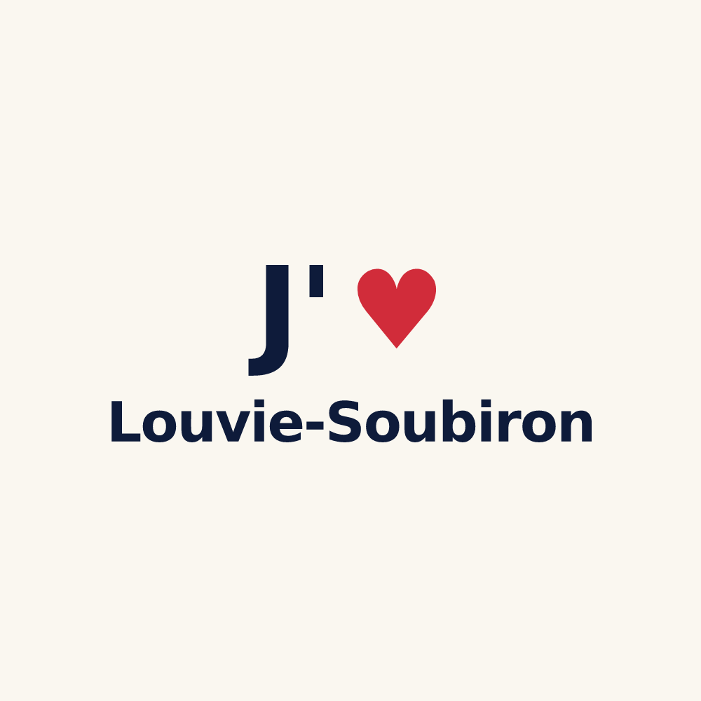 Tasse personnalisée Louvie-Soubiron — design J'aime Louvie-Soubiron