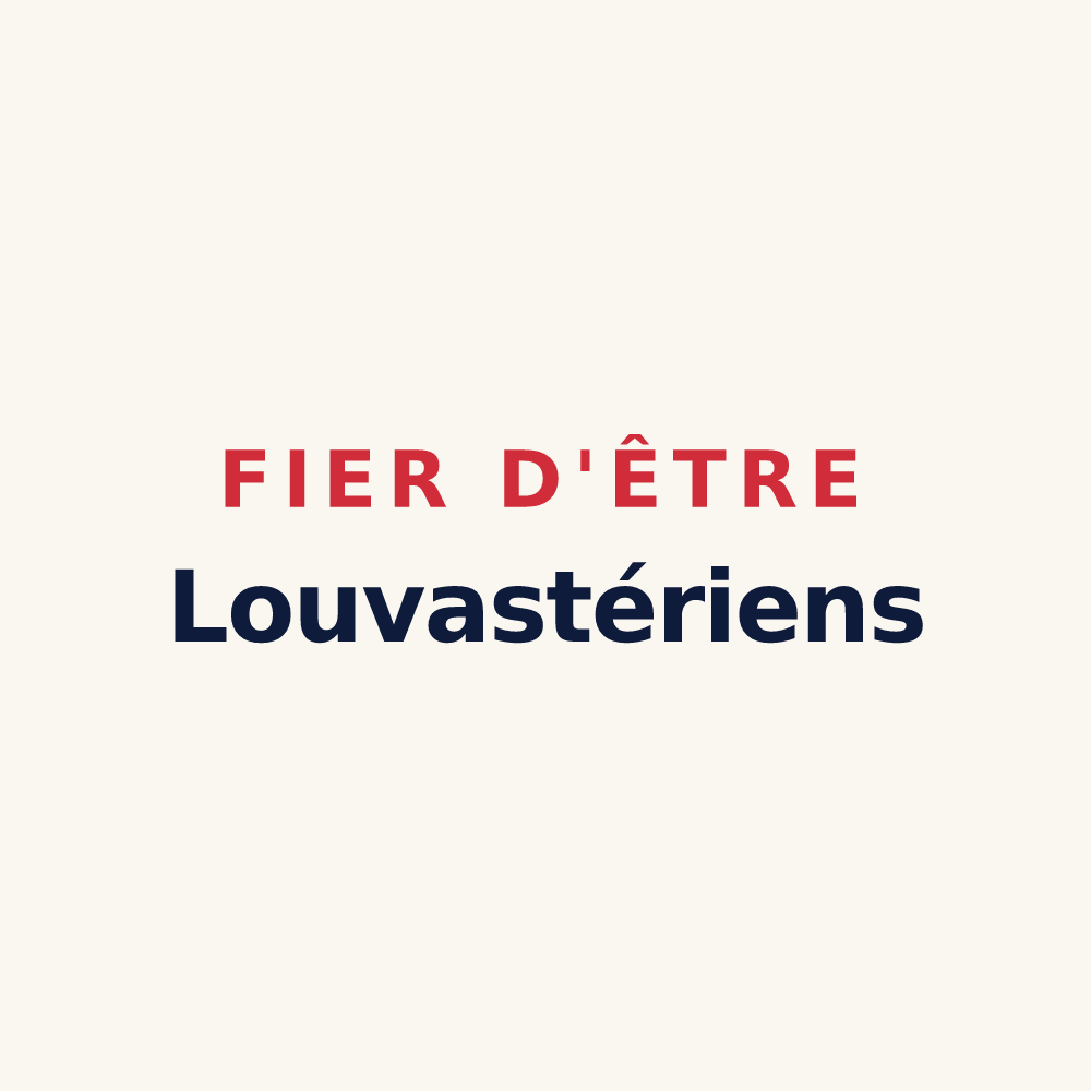 Tasse « Fier d'être Louvastériens » — design pour Louvières-en-Auge